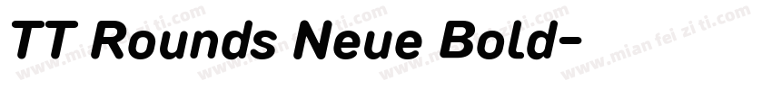 TT Rounds Neue Bold字体转换